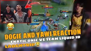 DOGIE AND YAWI REACTION FNATIC ONIC PH VS TEAM LIQUID ID laughtrip