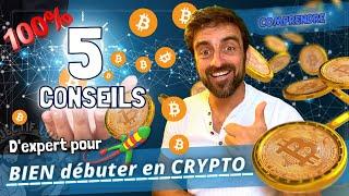  5 CONSEILS d'EXPERT pour BIEN DEBUTER EN CRYPTO en 2022 !  MINDSET OBJECTIF