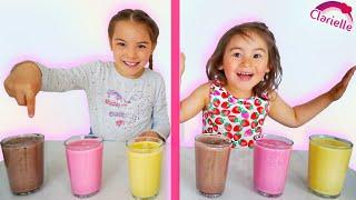 Twin Telepathy Milkshake Challenge | sis vs sis | Clarielle