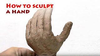 Sculpture Learning: How to sculpt a hand from clay