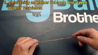 Der stärkste Knoten für Fluorocarbon: Der  Double - Pitzen