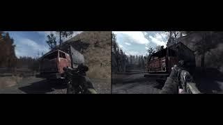 Stalker Anomaly vs Shadow of Chernobyl best autumn mods side by side comparison 4K | Max settings