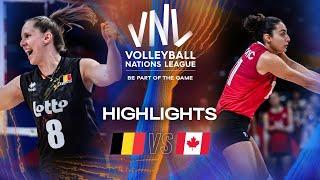 Belgium  vs. Canada  - Highlights | Week 2 | Women's VNL 2025