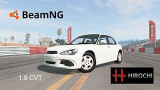 BeamNG.drive - Hirochi Sunburst 1.8 CVT Base - Acceleration 0-60, Start Up