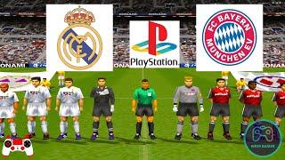 Winning Eleven 2002 Gameplay - Real Madrid vs Bayern Munich - Duckstation PS1 on PC - Full Game