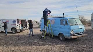 The van gets a bath finally!