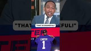 Stephen A.'s reaction to Abdul Carter asking to wear Lawrence Taylor's No. 56 ️