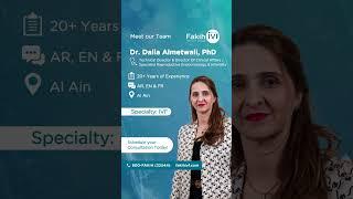 Meet our Team, Dr. Dalia Almetwali PHD @ Fakih IVF Al Ain