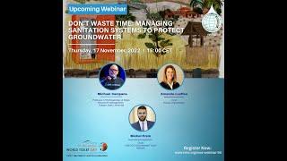 Webinar: Don’t WASTE Time: Managing Sanitation Systems to Protect Groundwater