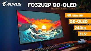 AORUS FO32U2P QD-OLED 32" 4K 240hz Tactical Gaming Monitor Review - PC, PS5 & Xbox