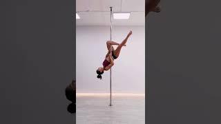 Pole-dance. Трюки на пилоне. Элемент "Журавлик" вариации. #poletrick #sports #poledance