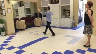 WALTZ BACK SIDE CHANGES with Forward Hesitation and Box - Gentlemen's Part