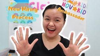 NOVAKID AMBASSADOR: New Hiring Process | Claire Abordo