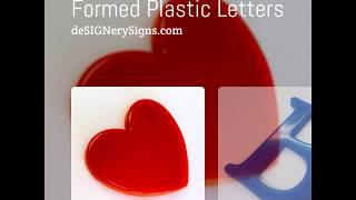 Formed Plastic Letters & Numbers | Low Prices | deSIGNerySigns.com