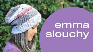 Emma Slouchy Women's Crochet Hat Video Tutorial