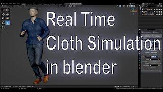 Setup Real Time Cloth simulation in BLENDER (Luwizart)