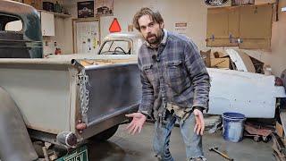 Can't Buy it? BUILD IT! Tailgate Fabrication and cab repair. 1936 Chevy Pickup