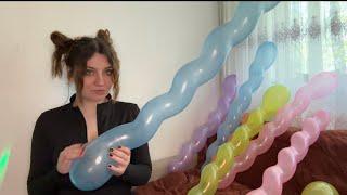 ASMR | Blowing, Jump To Pop and Bite to Pop Twisted Balloons + Spit Painting ️