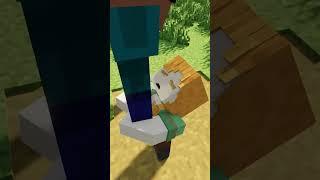 Don't leave me Steve - Alex and Steve Life (Minecraft Animation) #shorts