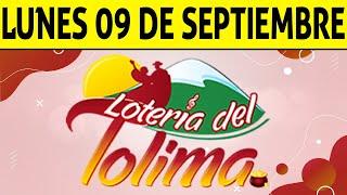 Resultados Lotería del TOLIMA Lunes 9 de Septiembre de 2024  PREMIO MAYOR 