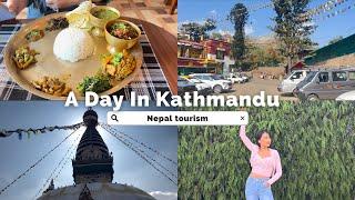 Roaming around Kathmandu || Swayambhunath temple || Nepali thali