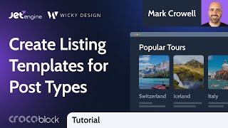 How to Create a Listing Template for Post Types in Elementor | JetEngine