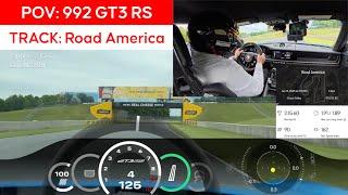 Onboard Porsche 992 GT3 RS 2:15.60 - Road America