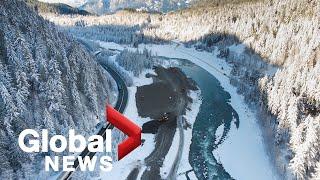 BC floods: Coquihalla Highway reopens to commercial traffic weeks after extreme weather disaster