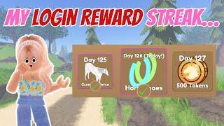 I Took A Screenshot of my Login Reward Almost EVERY DAY Until I Lost It | Wild Horse Islands