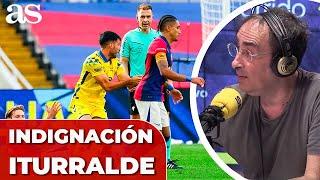 La INDIGNACIÓN de ITURRALDE por el descuento del FC BARCELONA 1 - LAS PALMAS 2 | CARRUSEL