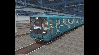 Кольцевая линия московского  метро в trainz 2012.