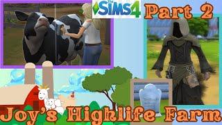Death and Growth | Joy's Highlife Farm | Episode 2 | Sims 4 with Mods
