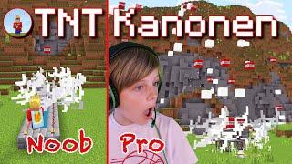 TNT Kanone bauen | Anleitung für Noob - und Pro - TNT Kanonen in Minecraft