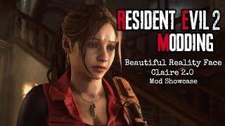 Resident Evil 2 Remake Modding: Beautiful Reality Face - Claire 2.0 Mod Showcase