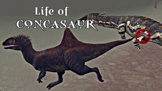 Life of Concavenator (The Cursed Isle) #dinosaurs #tci #thecursedisle #gameplay #jurassicworld