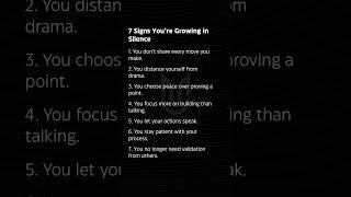 7 Signs You’re Growing in Silence | Quiet Growth Is Powerful