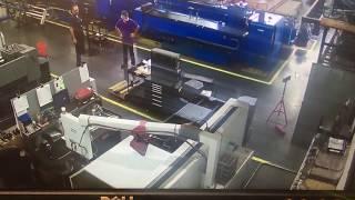 CNC Lathe incident CCTV