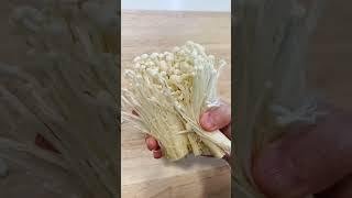 Soy Garlic Enoki Mushroom  #shorts