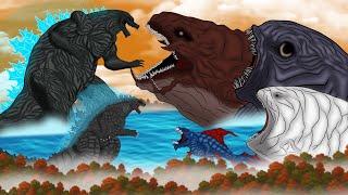 SEA MONSTERS VS GODZILLA : The Bloop VS Julia Beast VS Godzilla Earth VS Godzilla [Full Version]