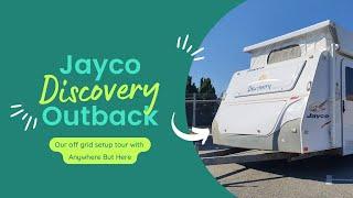 ⭐️ Our 2010 Jayco Discovery Outback OFF GRID caravan setup ⭐️ ABH Anywhere But Here Episode 6