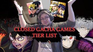 Closed Gacha Games Tier List (2021) Naruto Ninja Blazing, Re:Invoke, Black Clover & More...