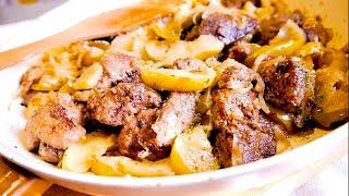 Печень по-берлински с яблоками и луком. Как вкусно приготовить печень на сковороде