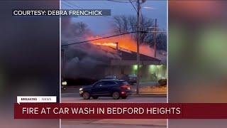 Car wash catches fire in Bedford Heights