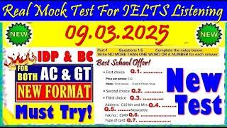 IELTS LISTENING PRACTICE TEST 2025 WITH ANSWERS | 09.03.2025