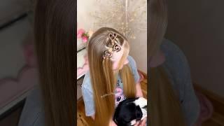 Topsy turvy hearts!  #hearthair #hairtutorial #valentinesday #hairstyle #hotd #heart