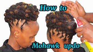 Barrel Roll Mohawk Protective Style on LOCS