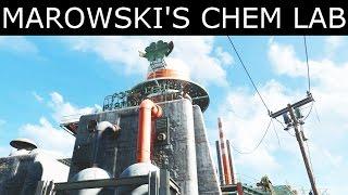 Fallout 4 - How To Enter Marowski's Chem Lab - "Diamond City Blues" Quest - Four Leaf Puzzle