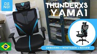 Thunderx3 YAMA1 Cadeira ergonômica (Unboxing, montagem, review) DE NADA!