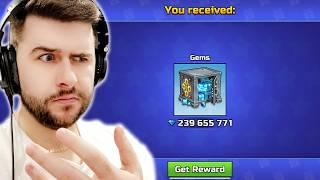 I was gifted 239,655,771 Gems in Pixel Gun 3D?