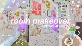 AESTHETIC ROOM MAKEOVER!! decorating my room (pinterest inspired)